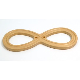 Gebrüder Vinkelau GmbH Lying Eight / Lying 8 / Hand Balancing Game / Motor Skills Game / Hand Balancing Board Made of Beech / High-Quality Varnished / Dimensions: 45 x 18 x 2 cm / Made in Germany