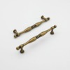 FURFITT 10 Pack Antique Brass Cabinet Handles 5 Inch/128mm Hole