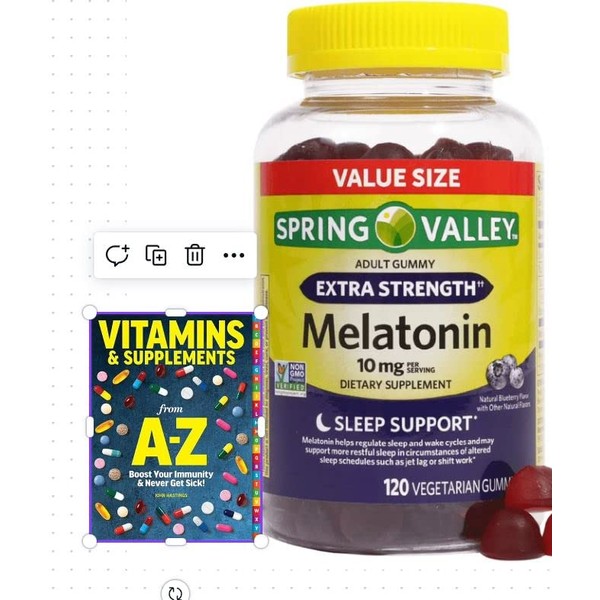 Spring Valley Vegetarian Melatonin Gummies, 10 mg, 120 ct -