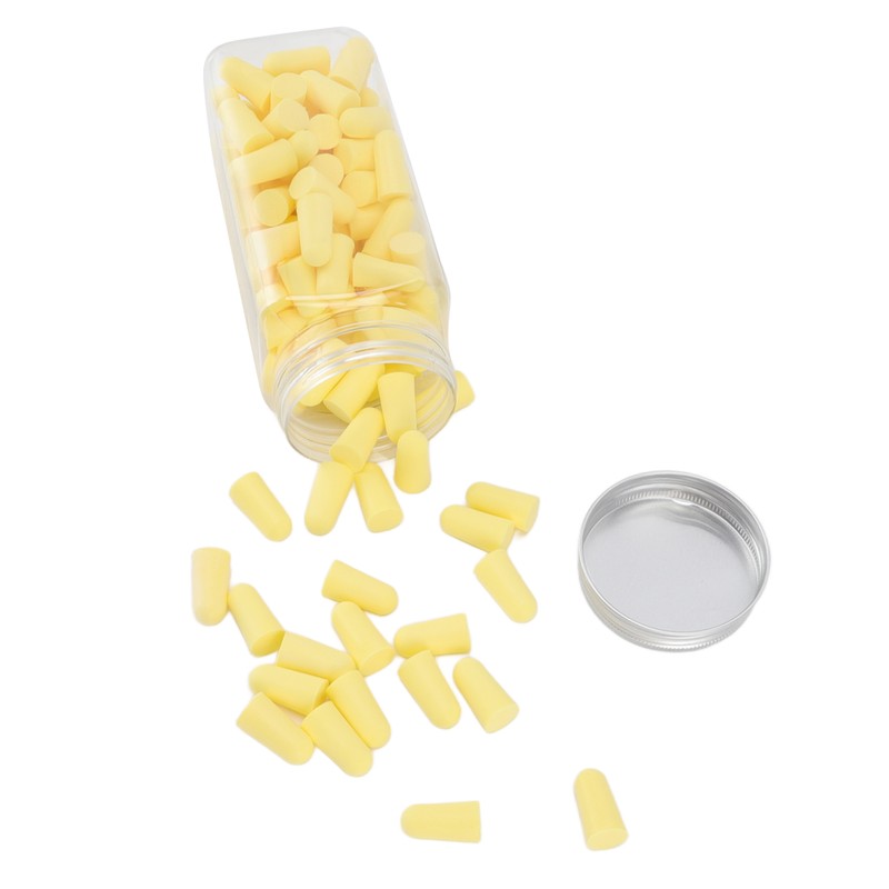120pcs Sleeping Ear Plugs Noise Reduction Slow Rebound Sponge Expandable