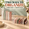 2-Pack 7-Slot Cosmetic Organizers for Makeup Storage – Clear Plastic