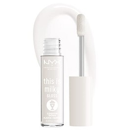NYX PROFESSIONAL MAKEUP This Is Milky Gloss, brillo de labios con hidratación de 12 horas, vegano - Batido de coquito (claro lechoso)