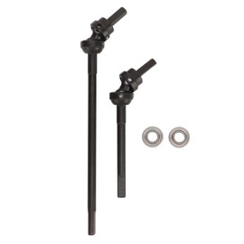 RC Front Axle Drive Shaft with Bearings Black RC Upgrade Accessory RC Steel Drive Shaft for Axial Capra 1.9UTB 1/10 RC Car