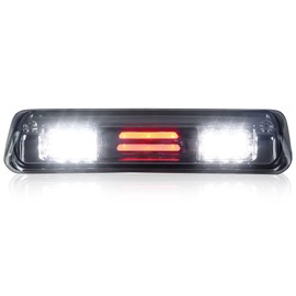High Mount Led 3D Bar 3rd Third Brake Light Cargo Lamp Fits 2004-2008 Ford F-150, 2007-2010 Ford Explorer Sport Trac, 2006-2008 Lincoln Mark LT (Chrome Housing Clear Lens)