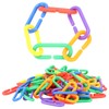 Hztyyier Pack of 100 Plastic Chain Bird Toy Plastic Links