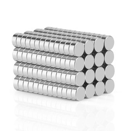 Wukong 108Pac Extra Strong Magnets Pack 8mm X 3mm, Grade N45 Magnetic Circular Disk for Fridge, Pin Board, White Board or Picture magnet-108 Pack