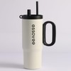 Essovee 26 oz Tumbler with Handle and Straw 100% Leakproof,