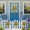 6pcs 6 Pcs 9" Lemon Wreaths Blueberry Eucalyptus Cabinet Flowered
