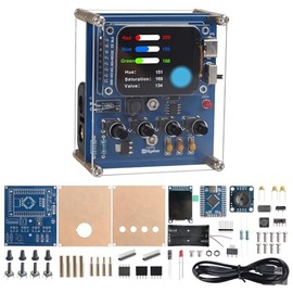 DIY Color Recognition Soldering Kit with TCS34725 Sensor, STEM Electronics Project to Learn RGB & HSV, 1.69'' TFT Display, 4 Modes Color Learning Kit for Teens, Adults & Back to School