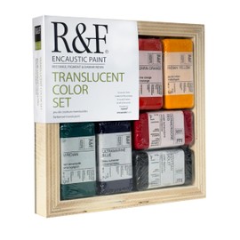 R&F Handmade Paints - Professional Encaustic Paint - Translucent Colors, Set of 6 40ml