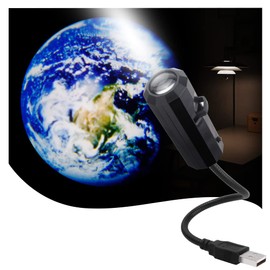 xinfok USB Moon Lamp Projector Night Light Earth Projection Led Lamp for Bedroom Ceiling,Gift,Room Decor,Photo Background