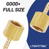 LTWFITTING Brass BSP Fitting Coupler/Adapter 1/4-Inch Female BSPP x 3mm