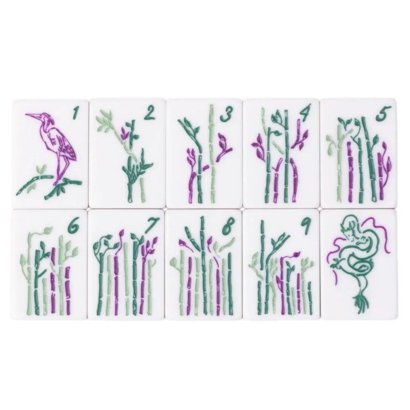,Emerald Green Jade,Custom 4-Layer American Mahjong Tiles,Acrylic Mahjong,American Mahjong Set