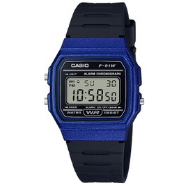 Casio Watch, Collection, Digital Resin, blue/F-91, Modern