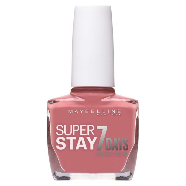 Maybelline New York Super Stay 7 Days Finish Nail Polish Forever Strong Gel Nail Polish Make Up/Colour Ultra Strong Hold With UV Lamp in Rich Dark Blue – 1 x 10 ml 10 ml Nude Pink