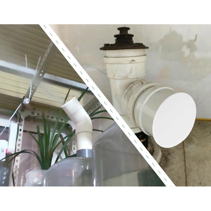 AOYEGIC Ventilation Pipe Cover, PVC Cover Cap, Pipe Plug, Pipe