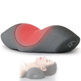 Caossuixin Neck Massager Pillow, Ergonomic Design Heated Neck and Shoulder Massage, Deep Vibration Electric Massage Pillow Relieve Spinal Pain, for Shoulder and Leg, Gifts for Women Men