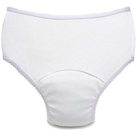 Comfort Finds Adies Reusable Incontinence Panty 10oz - White - Small 25-27 - Single Unit