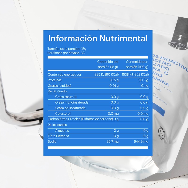 SESĒN Colágeno Hidrolizado en polvo + Vitamina C + Magnesio+