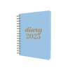 Collins Scandi 2025 Diary - A5 Day to Page Journal with Appointments - Light Blue - (E-PW51.57-25) - Daily Planner with Hardback Wiro-Bound Covers and Recycled Paper
