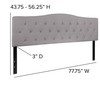 Flash Furniture Cambridge Tufted Upholstered King Size Headboard in Light