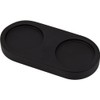 GORGECRAFT Black Acacia Wood Salt & Pepper Mill Tray &