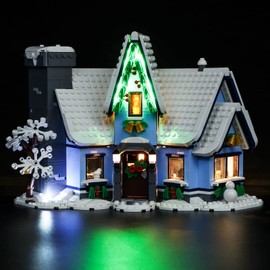 Lightailing Led Light Compatible with 10293 Santa's Visit Building Blocks Model Remote-Control Version - NOT Included The Model Set