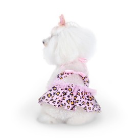 CuteBone One Piece Dog Bikini Swimsuit Dress - Puppy Bathing Suit Costume for Small Dogs - Comfortable & Stylish Pet Clothes for Summer Pool, Beach & Play LTDB02L