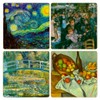 CoasterStone "Impressionists Collection" Absorbent Coasters, 4-1/4-Inch, Set of 4