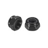 sourcing map 50Pcs M5 x 0.8 Nylon Insert Hex Lock