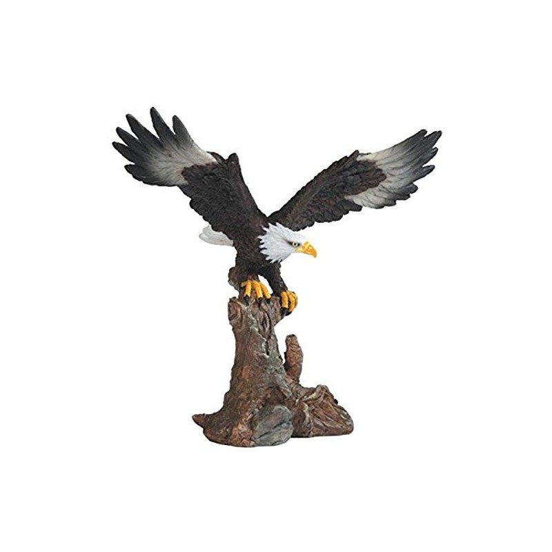 StealStreet Bald Eagle On Brown Branch Figurine, 6.75"