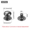 sourcing map 24pcs 0.46" x 0.51" Mini Round Knobs, Small