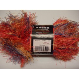 Lion Brand Fun Fur Yarn: Stripes, Mexicana