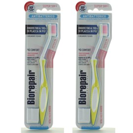 Biorepair : Oral Care Pro Toothbrush "Curve"- Very Soft, Pack of 2