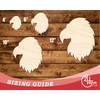Unfinished Wood Eagle Head Shape | DIY Craft Cutout |