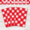 TJYJOY 4 Pack Red Buffalo Plaid Tablecloth Red and White