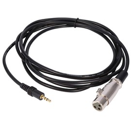 Tangxi Cable de micrófono, 10FT Conector de 3 Pines XLR Hembra a 1/8 "3.5 mm Macho estéreo Jack Cable Cable de Audio Cable