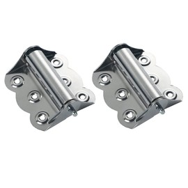 2 Pcs Stainless Steel Screen Door Hinges Hardware Spring Loaded Hinge, Silver