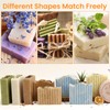 2 Pcs Rectangular Loaf Soap Molds Kit with Wooden Box,