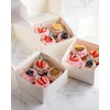 Gcardist Automatic Popup 4 Cupcake Boxes with Window White Pack