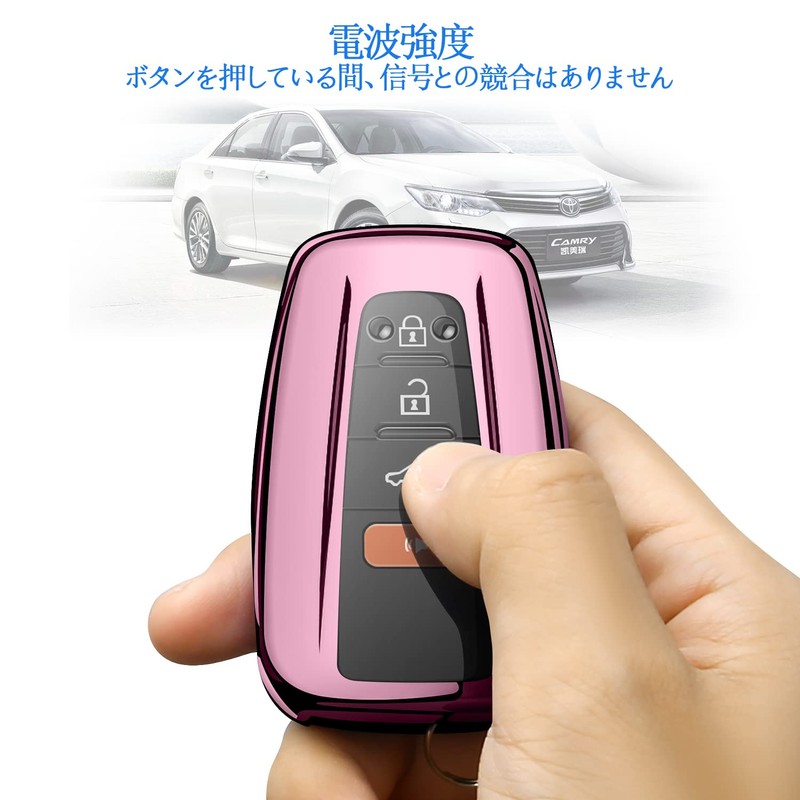 Car Logo Key Chain Cover Fit For Toyota Crown C-HR