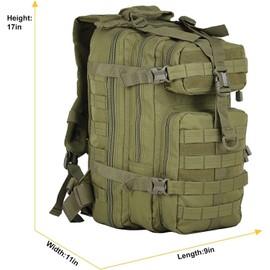 Small Military Tactical Backpack Army Assault Rucksack GYM Hiking Bug Out Bag