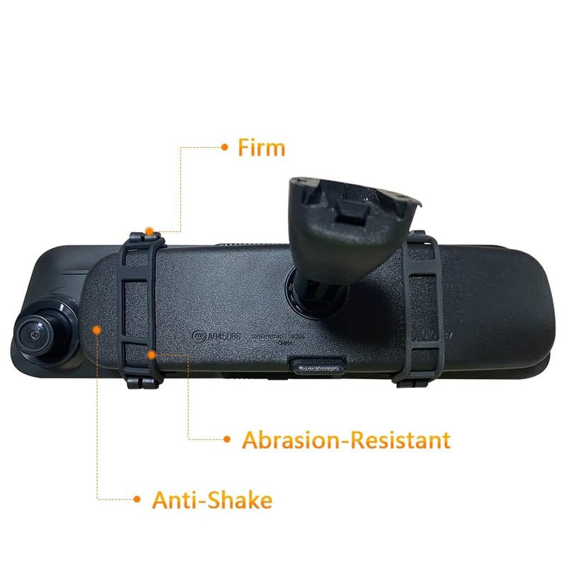WOLFBOX Mirror Dash Cam Mounting Straps Suitable for Mirror Camera