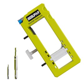 Yellow Hinge Jig Door Hinge Mortise Jig Kit,Door Hinge Jig Door Hinge Installation Kit Adjust Hinge Length and Thickness,for Hinge Installation,Hinge Door Lock Hole Locator