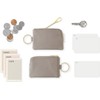 SLIP-ON Key Pouch, Mini Grayish Blue, OSL-2002-GBL, Genuine Leather, Key