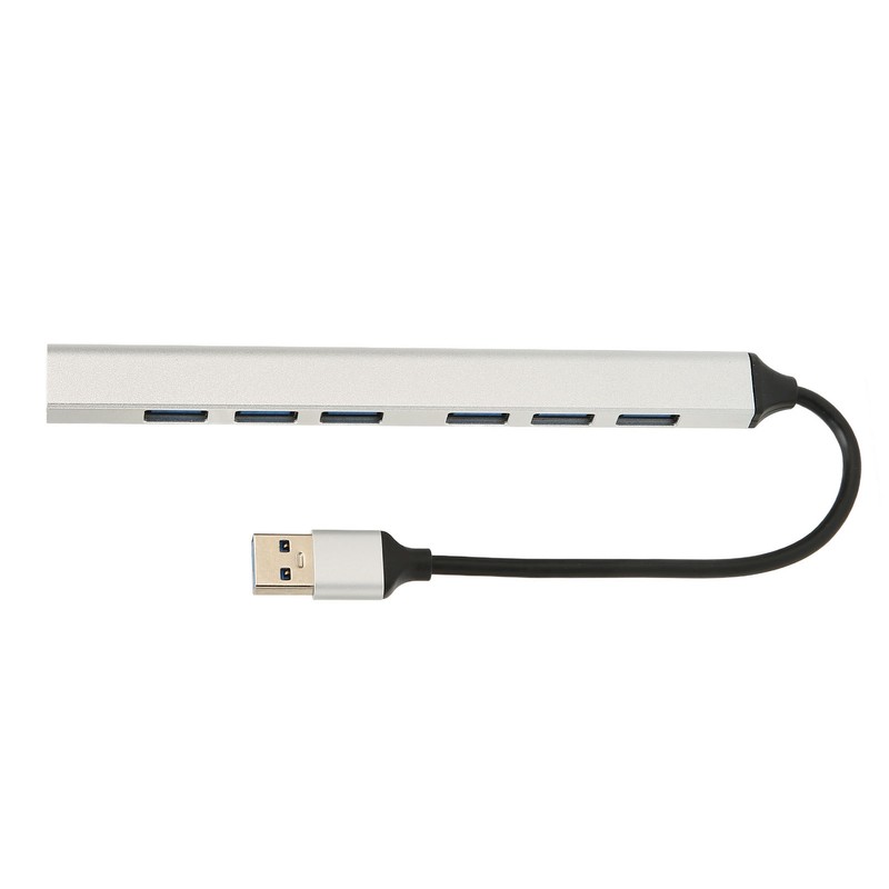 USB 3.0 Hub 7 Ports 5Gbps Fast Transmission Aluminium Alloy