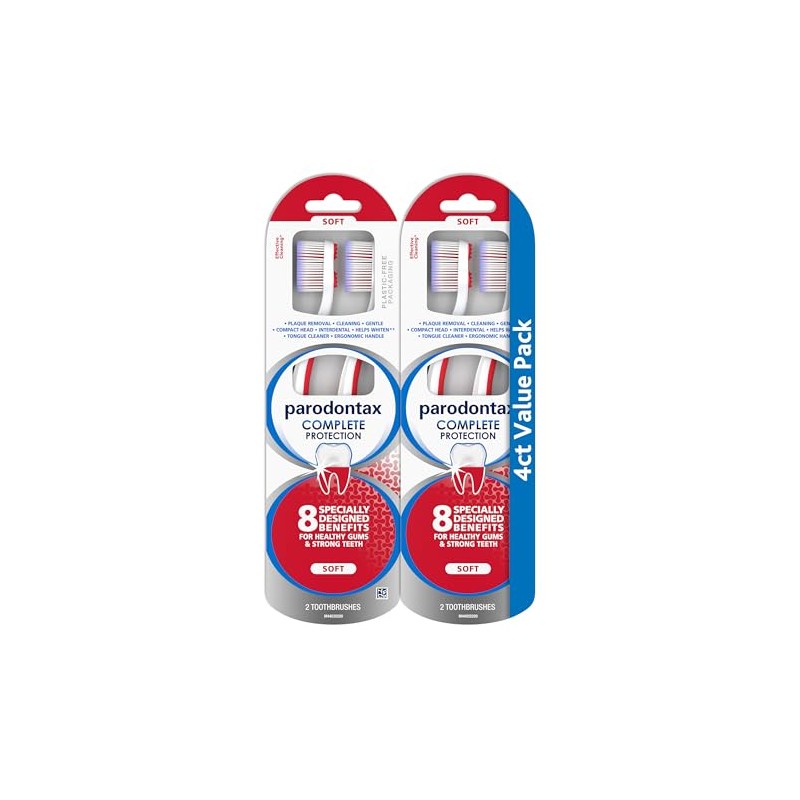 Parodontax - Cepillo de dientes suave de protección completa para