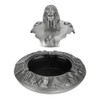 Metal Ashtray with Cover Retro Zinc Alloy Crafts Innovative Ornaments