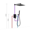 KOJOX Shower System with High Pressure 10'' Rainfall Shower Head,