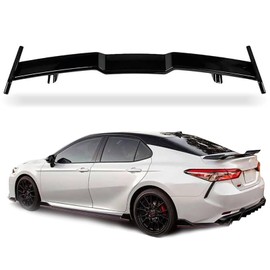 vks Gloss Black Highkick Trunk Spoiler Wing JDM TRD Style for 2018 2019 2020 2021 2022 2023 2024 Toyota Camry Rear Trunk Spoile